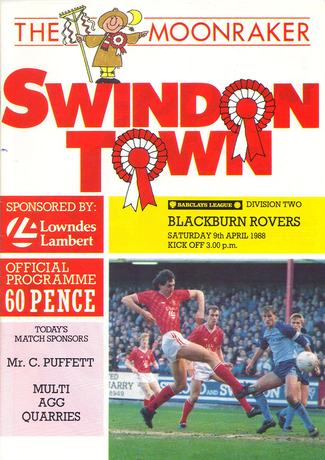<b>Saturday, April 9, 1988</b><br />vs. Blackburn Rovers (Home)
